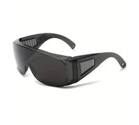 Badical 3002BK Fit-Over Sun Glasses OTG Super Dark Black Smoke Extra Large XL