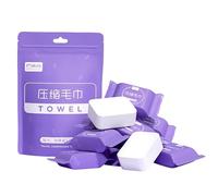 BADIGAO Quick Dry Compressed Towel Tablets - 110GSM Thick Nonwoven - 20 Pcs for Camping, Gym, Hiking, Travel & Outdoor Use - Portable Disposable Face Towels