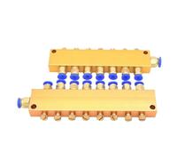 BADIKA Centralized Lubrication System 2 3 4 5 6 7 8 9 10 12 Way Lube Oil Piston Distributor Manifold Block With Push In Fitting For Centralized Lubrication Systems(8 Ways)