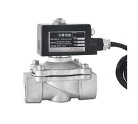 BADIKA Magnetventil aus Edelstahl 3/8'' 1/2'' 1'' 1-1/4" 2'' Normally Closed Explosion Solenoid Valve SS304 Stainless Steel Solenoid Valves For Gaes(3/8",220VAC)