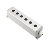 BADIKA Push Button Switch Control Station Box Metal Aluminum Pushbutton industrial Home Control Switch Box 16mm 19mm 22mm 1/2/3/4/5/6 Holes 45 * 45mm 45 * 65mm(6Hole,22mm 45x65mm)