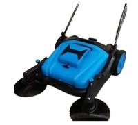 BADIKA Push Sweeper Street Cleaner 55L 70L 80L Unpowered Push Sweeper Large Capacity Road Outdoor Ride on Floor Sweeper(118cm)