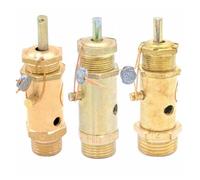 BADIKA Safety valves Check valves 1pcs Pressue 1/2/3/4/5/6/7/8/10 Bar 1/4" 3/8" 1/2" B+S+P Male Brass Safety Relief Pressure Valve Pop Off Valve Air Compressor(10 Bar,3/8")