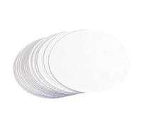 Badiman 100Pcs Button Badge Blank Paper Button Making Supplies Gift Accessories Replacement Parts Craft Making for Kids Friends Button Maker Machine, White, 58mm