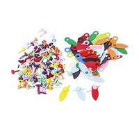 Badiman 100Pcs Mini Brads 100Pcs Picture Frame Turn Buttons for Album Frame Photos