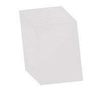 Badiman 10Pcs PVC Sheets Film Flexible Rigid 0.3mm Thick Multipurpose DIY Stencil Art Sheet for Model Making Office DIY Cutting, Clear