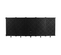 Badiman Adjustable Microphone Isolation Reflection Filter Vocal Booth, Black