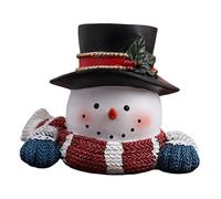 Badiman Cute Snowman Statue Home Bedroom TV Stand Living Room Small Snowman Figurine