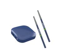 Badiman Portable Set Electric Set Pocket Drum Set Electronic Drum Set for Ama, Blue Basic version