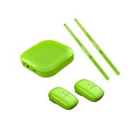 Badiman Portable Set Electric Set Pocket Drum Set Electronic Drum Set for Ama, Green professional