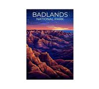 Badlands National Park Canvas Poster Bedroom Decor Landscape Office Room Decor Gift 16x24inch(40x60cm)