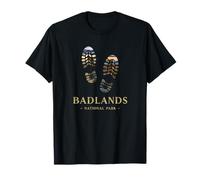 Badlands National Park Hike Hiking Boot Print Souvenir T-Shirt