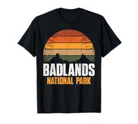 Badlands National Park Retro Hiking Camping South Dakota T-Shirt