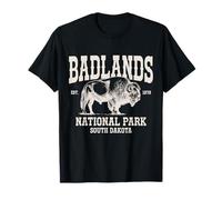 Badlands National Park South Dakota Bison Vintage Souvenir T-Shirt