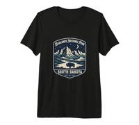 Badlands National Park South Dakota Night Scene Premium T-Shirt
