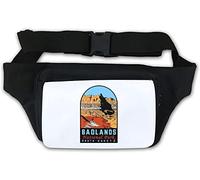Badlands National Park South Dakota USA Waist Bag Fanny Pack White