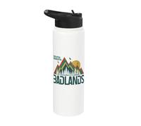 Badlands National Park South Dakota Vintage Pride Stainless Steel Insulated Water Bottle