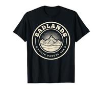 Badlands South Dakota Stamp Travel Souvenir Badge T-Shirt