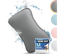 BadLiebe Bath Pillow (Grey, Bath Relaxation) - Maximum Safety, Fits Any Bathtub, Includes Hanging Hook & Easy to Wash for Luxury & Relaxation Lovers