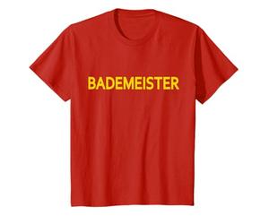 Badmeister Swimming Master Breast Lettering Men Women T-Shirt