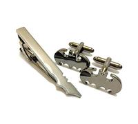 BadmenHome Super Hero Collection black Bat Men’s Classic Formal Occasions Cufflinks and Tie Clip Bar Set, Brass