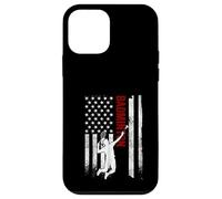 Badminton American Flag Distressed USA Patriotic Player Case for iPhone 12 mini
