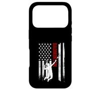 Badminton American Flag Distressed USA Patriotic Player Case for iPhone 17 Pro