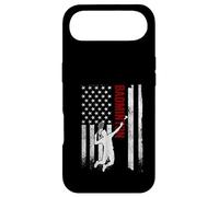 Badminton American Flag Distressed USA Patriotic Player Case for iPhone Air