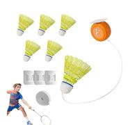 Badminton Automatic Rebound Trainer, Automatic Rebound Badminton Trainer, Telescopic Badmintons Self Training Tool, Badmintons Single-Player Rebound Trainer, Portable Badmintonset for Indoor