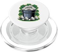 Badminton Bucket St. Patrick's Day Shamrock PopSockets PopGrip for MagSafe