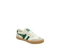 Gola Badminton Womens Casual Trainers in Off White Green - 6 UK