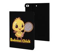 Badminton Chick Chicken Birdie Tablet Case Compatible with ipad Mini 1/2/3/4/5 (7.9in) Protective Case Cover Tablet Stand Cover
