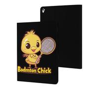 Badminton Chick Chicken Birdie Tablet Case Compatible with ipad Pro/2016 ipad Pro (9.7in) Protective Case Cover Tablet Stand Cover