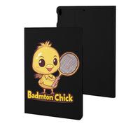 Badminton Chick Chicken Birdie Tablet Case Compatible with ipad Pro/ipad Air3(10.5in) Protective Case Cover Tablet Stand Cover