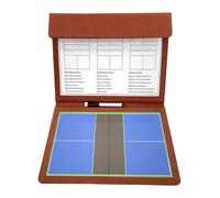 Badminton Coaching Blackboard， Magnetic Pickleball ing Board Dry Erase Foldable 22.6x12.6 inches with 2 Marker Pens