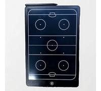 Badminton Coaching Blackboard， Multi-Sport Tactic Board One-Click Clear Lock Curved Edge 13.7x9.1in(Ice Hockey)