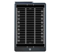 Badminton Coaching Blackboard， Multi-Sport Tactic Board One-Click Clear Lock Curved Edge 13.7x9.1in(Rugby)