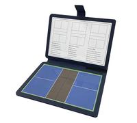 Badminton Coaching Blackboard， Pickleball ing Tactic Board Magnetic Foldable with 2 Erasable Pens 24x32cm