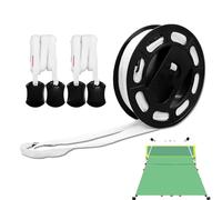 Badminton Court Boundary Lines - Badminton Boundaries Markers | Outdoor Training Boundary Marker | 240x528 Inch Sports Pickleball Court Throw Down Markers for Outdoor Tennis Accessories