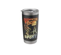 Badminton Daddy Cool Badminton Fathers Day Badminton Papa Stainless Steel Insulated Tumbler