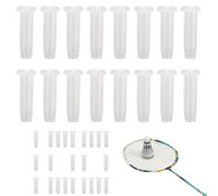 Badminton Eyelets - Hundred Badminton Racket Eyelets Made of Transparent White Nylon | Transparent White Eyelets Nylon Protective Tube for Repairs