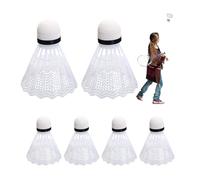 Badminton Feathers for Beginners | Badminton Birds Badminton Shuttlecocks 6 Pieces Stable Durable Feathers Badminton Practice Badminton Supplies Badminton Lovers Badminton Birds for Women