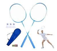 Badminton Game Gear - Steel Shaft Racquet, Shuttlecock Pack | Lightweight Sports Kit With Carry Bag For Beach Activity, Garden Competition, Outdoor Fun And Backyard Play For All Ages And Groups