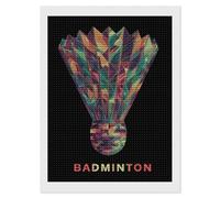 Badminton Geometric Fragments Diamond Art Painting Kits for 5D Gem Arts Paint Picture Home Wall Decor