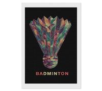 Badminton Geometric Fragments Diamond Art Painting Kits for 5D Gem Arts Paint Picture Home Wall Decor