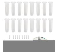 Badminton Grommet Set, Transparent Nylon Tubes, Durable Racket Protectors, Stringing Repair Accessories, Lightweight Eyelet Inserts, Replacement String Holes for Women Men Beginners Use