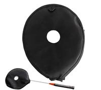 Badminton Head Protection Stand - Heavy Duty Oxford Case | Comfortable Badminton Racket Protective Cover, Training Cover for Indoor and Outdoor Games, Solid at