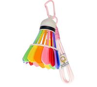 Badminton Keychain - 3D Printed Rainbow Charm, Creative Mini Sport Accessory, Lightweight Keyring Design, Fun Gift With Durable 3D Printed Material | Ideal for Women Men Kids Teens Family Players