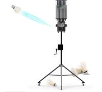 Badminton Launcher Machine with App Control, 180+ Shuttlecock Capacity, Customizable Modes, One-Click Kill Shot & Full Court Random Function for Training