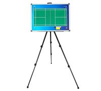 Badminton Magnetic Coaching Board, Badminton Dry Erase Board for Coaches, Double-Sided Design, with Tripod and Storage Bag, for Strategic Planning(Backpack)